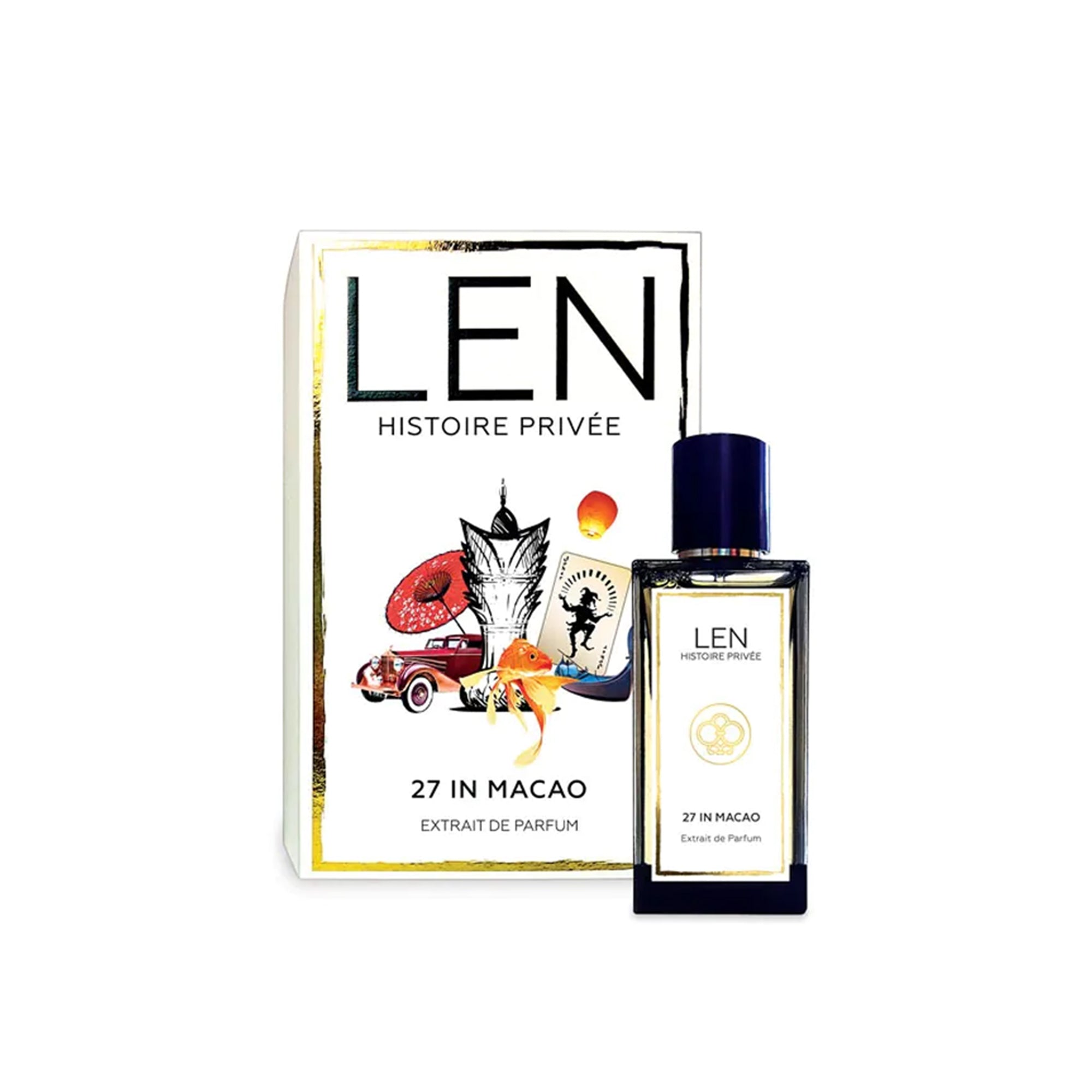Flakon des Nischenparfums 27 in Macao von LEN Fragrance