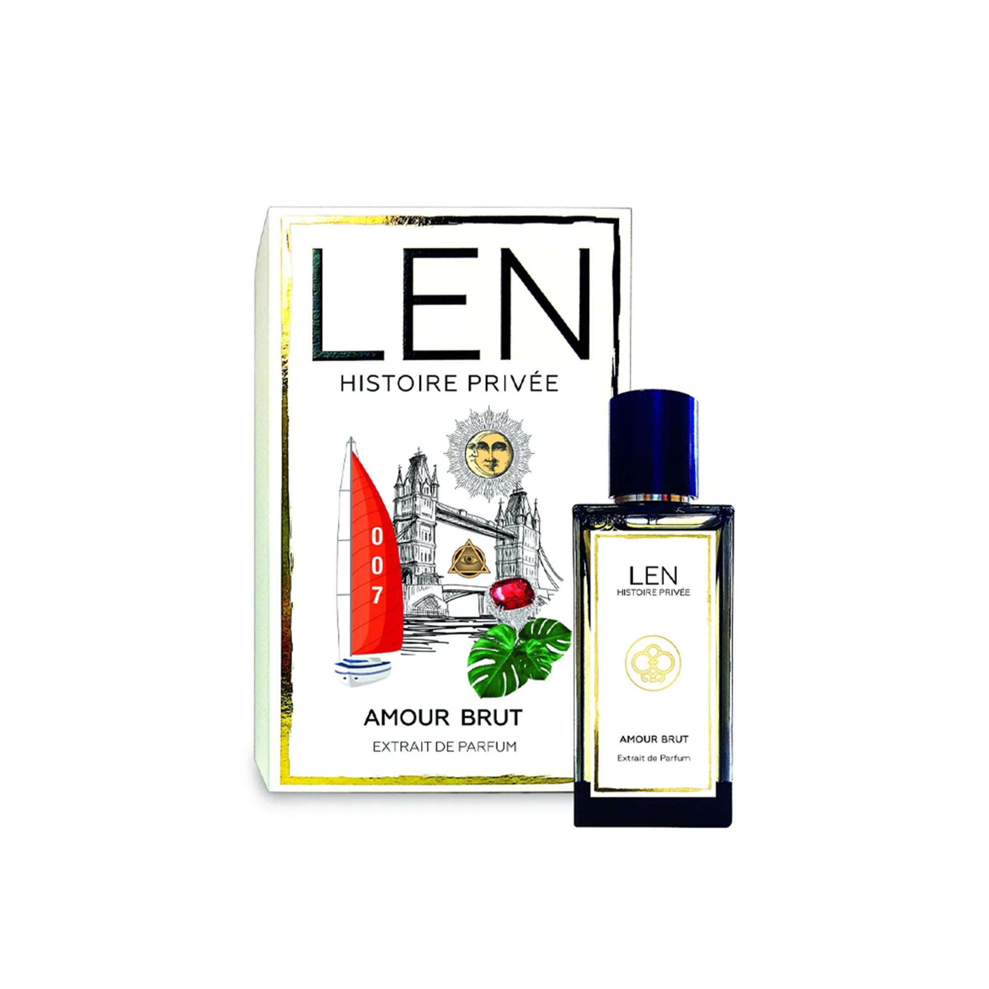 Flakon des Nischenparfums Amour Brut von LEN Fragrance