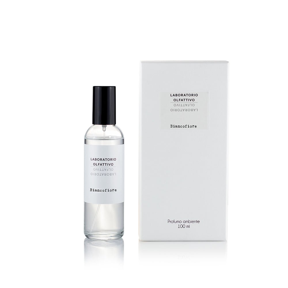 Flakon des Nischenparfums Biancofiore Raumspray von Laboratorio Olfattivo