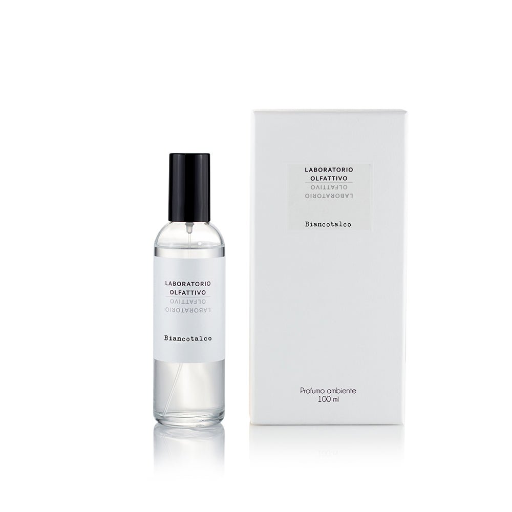 Flakon des Nischenparfums Biancotalco Raumspray von Laboratorio Olfattivo