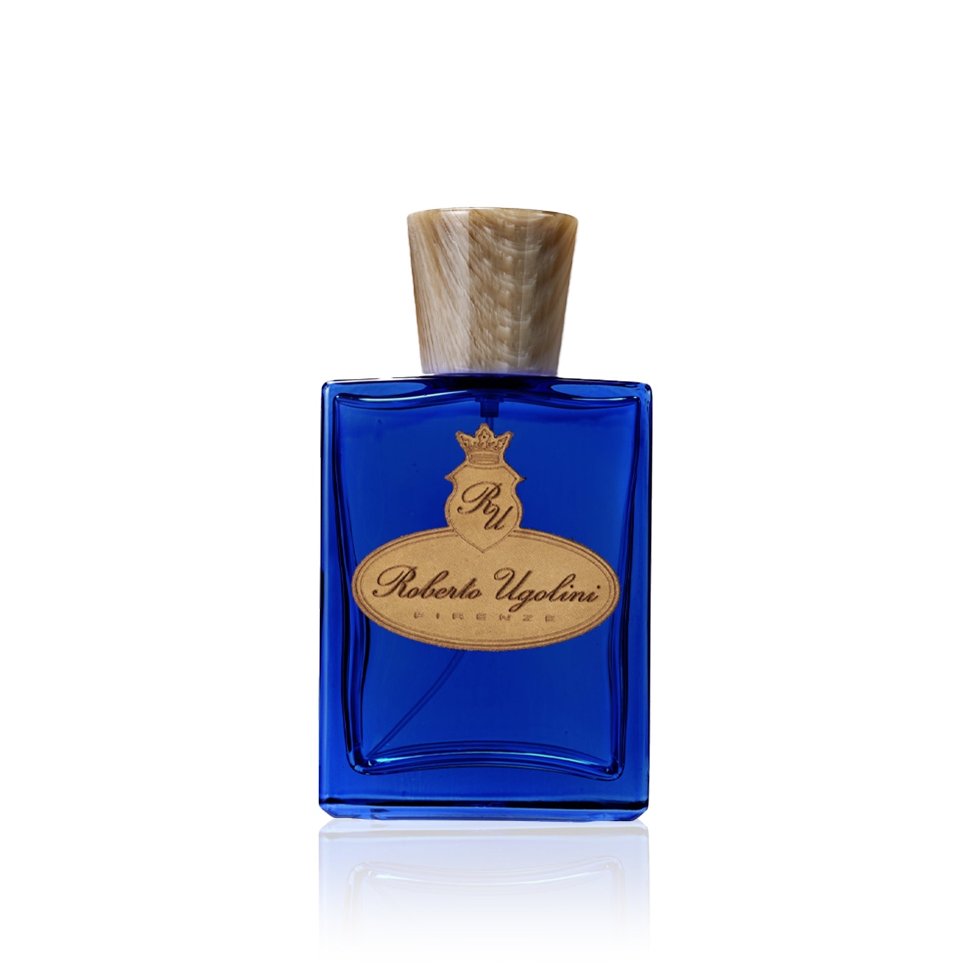 Flakon des Nischenparfums Blue Suede Shoes von Roberto Ugolini