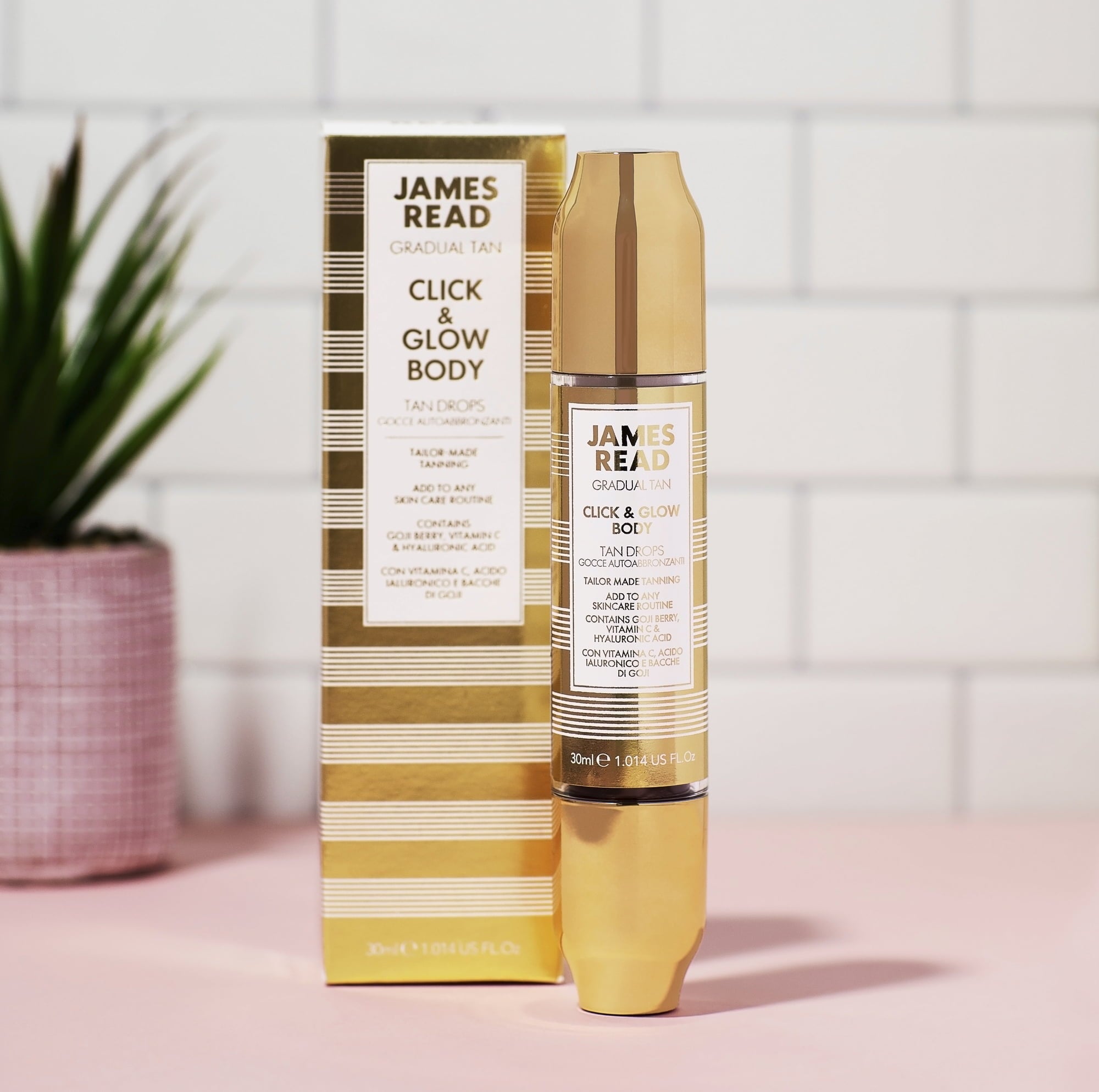 Flakon des Nischenparfums Click & Glow Body von James Read