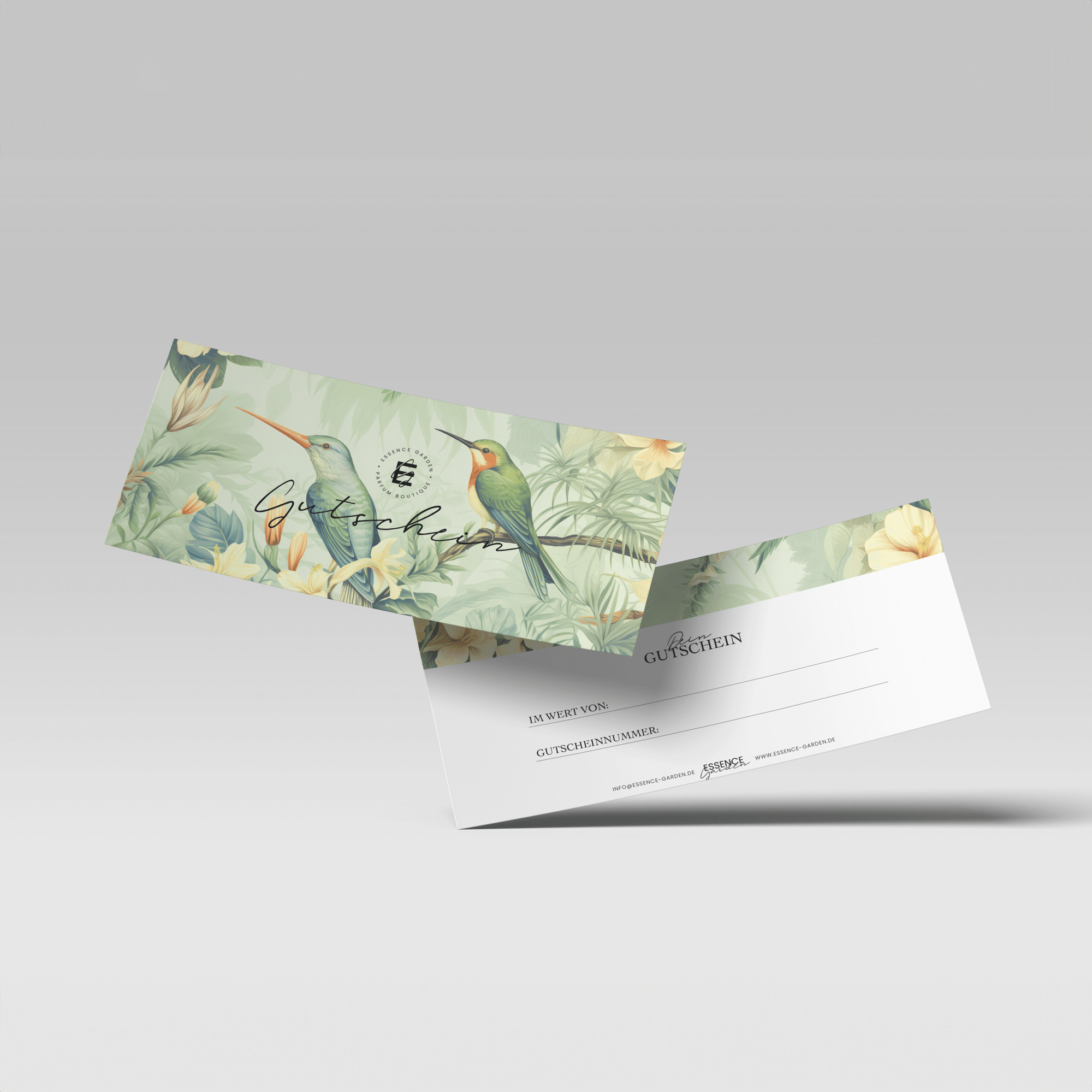 Flakon des Nischenparfums Geschenkgutschein von Essence Garden - Parfum Boutique