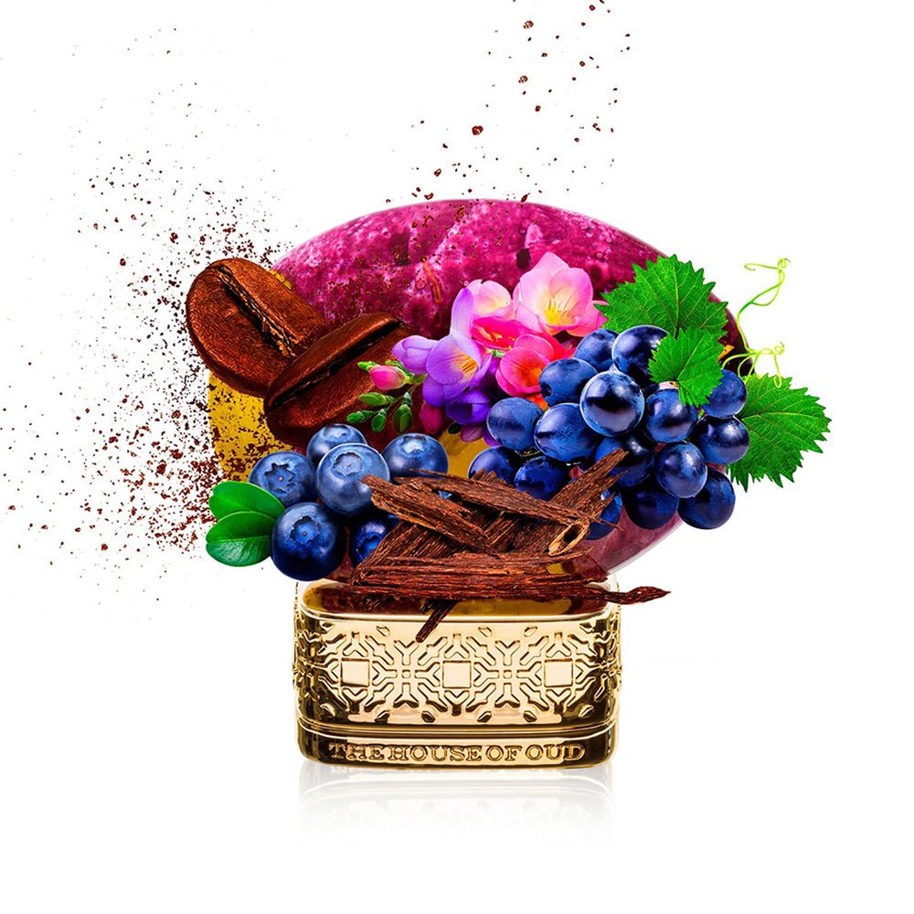 Flakon des Nischenparfums Grape Pearls von The House of Oud