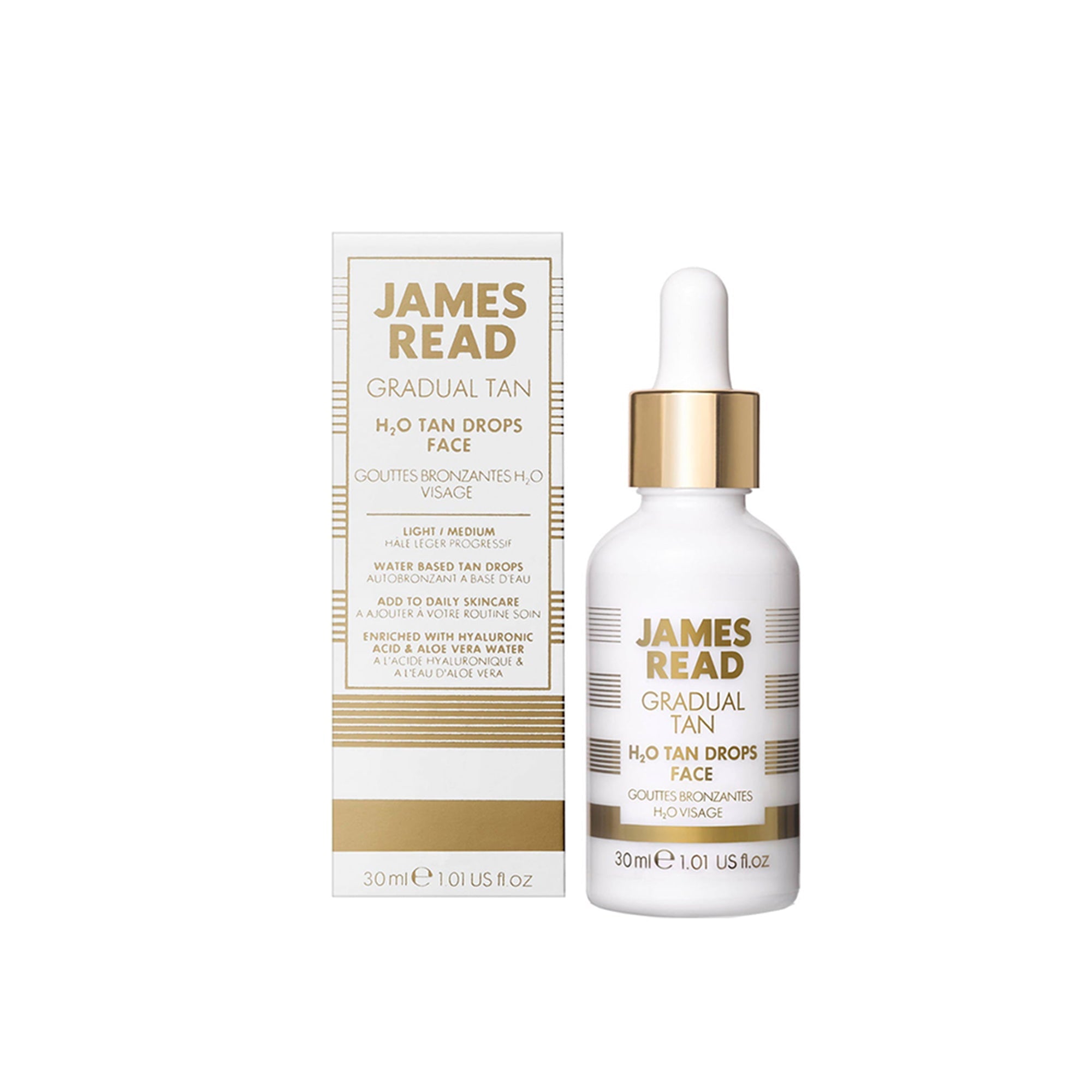 Flakon des Nischenparfums H2O Tan Drops Face von James Read