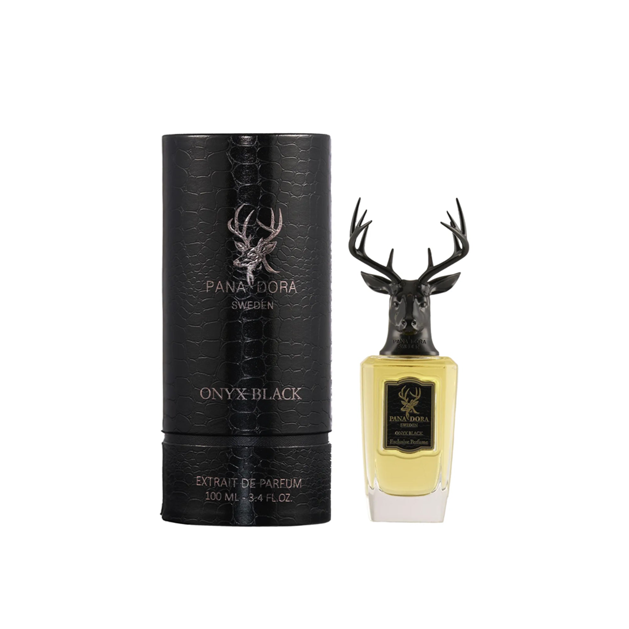 Flakon des Nischenparfums Onyx Black von Pana Dora