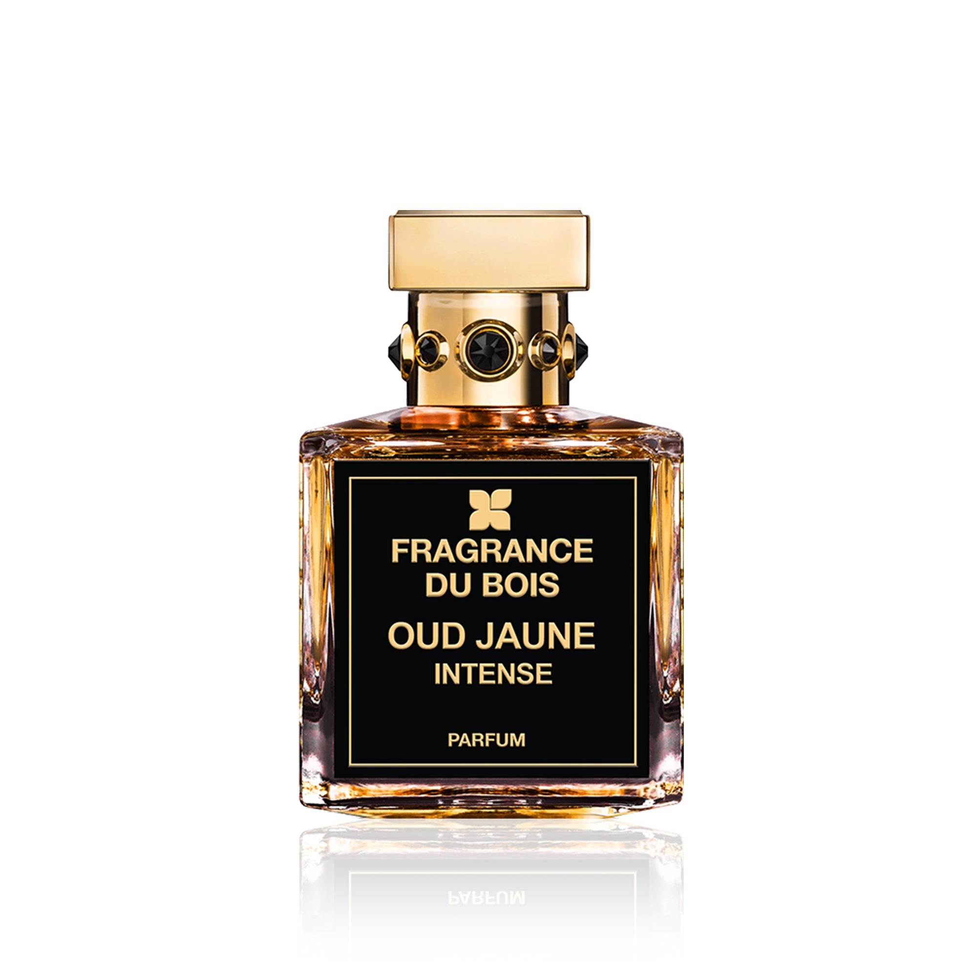 Flakon des Nischenparfums Oud Jaune Intense von Fragrance Du Bois