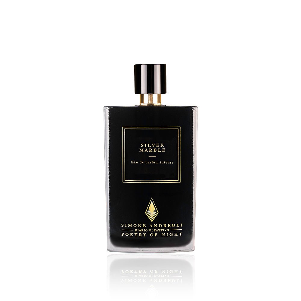 Flakon des Nischenparfums Silver Marble von Simone Andreoli