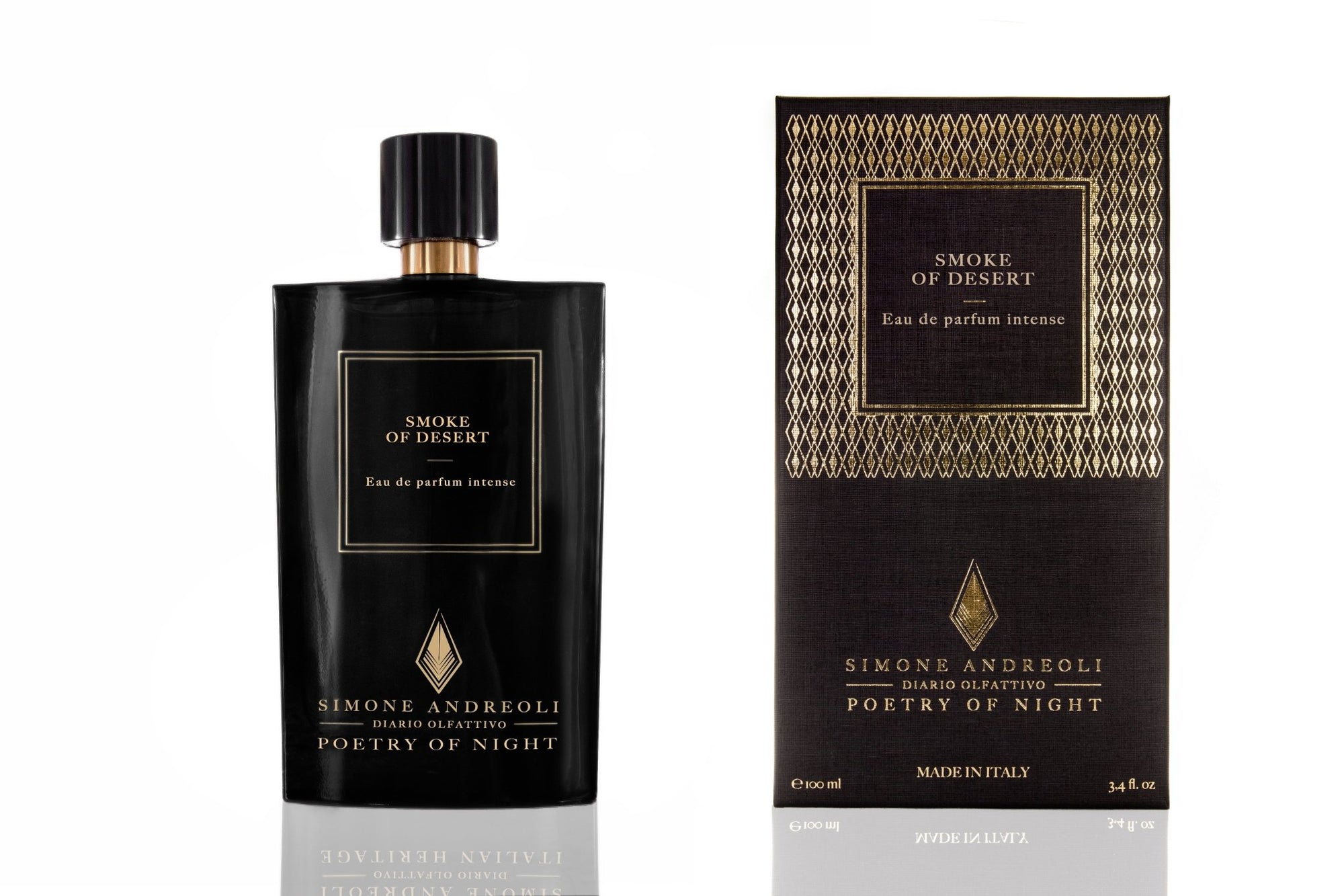 Flakon des Nischenparfums Smoke of Desert von Simone Andreoli