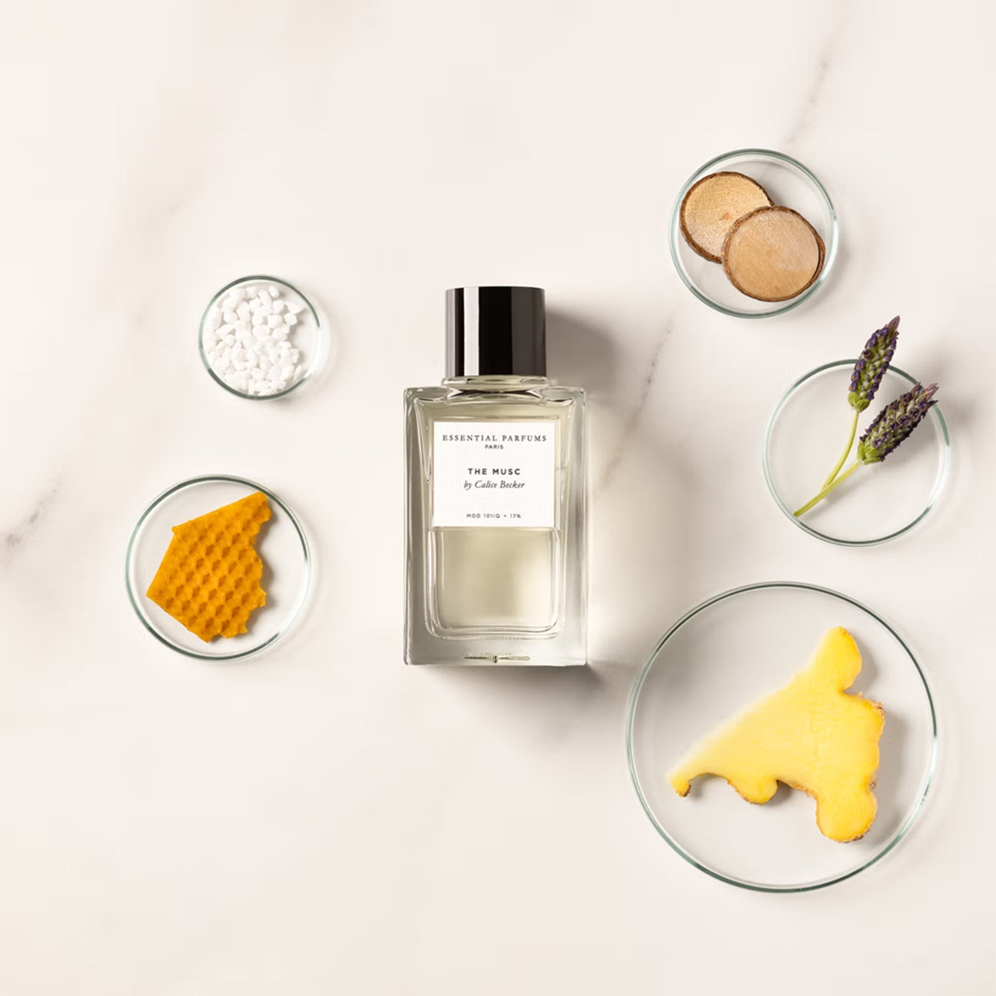 Flakon des Nischenparfums The Musc von Essential Parfums