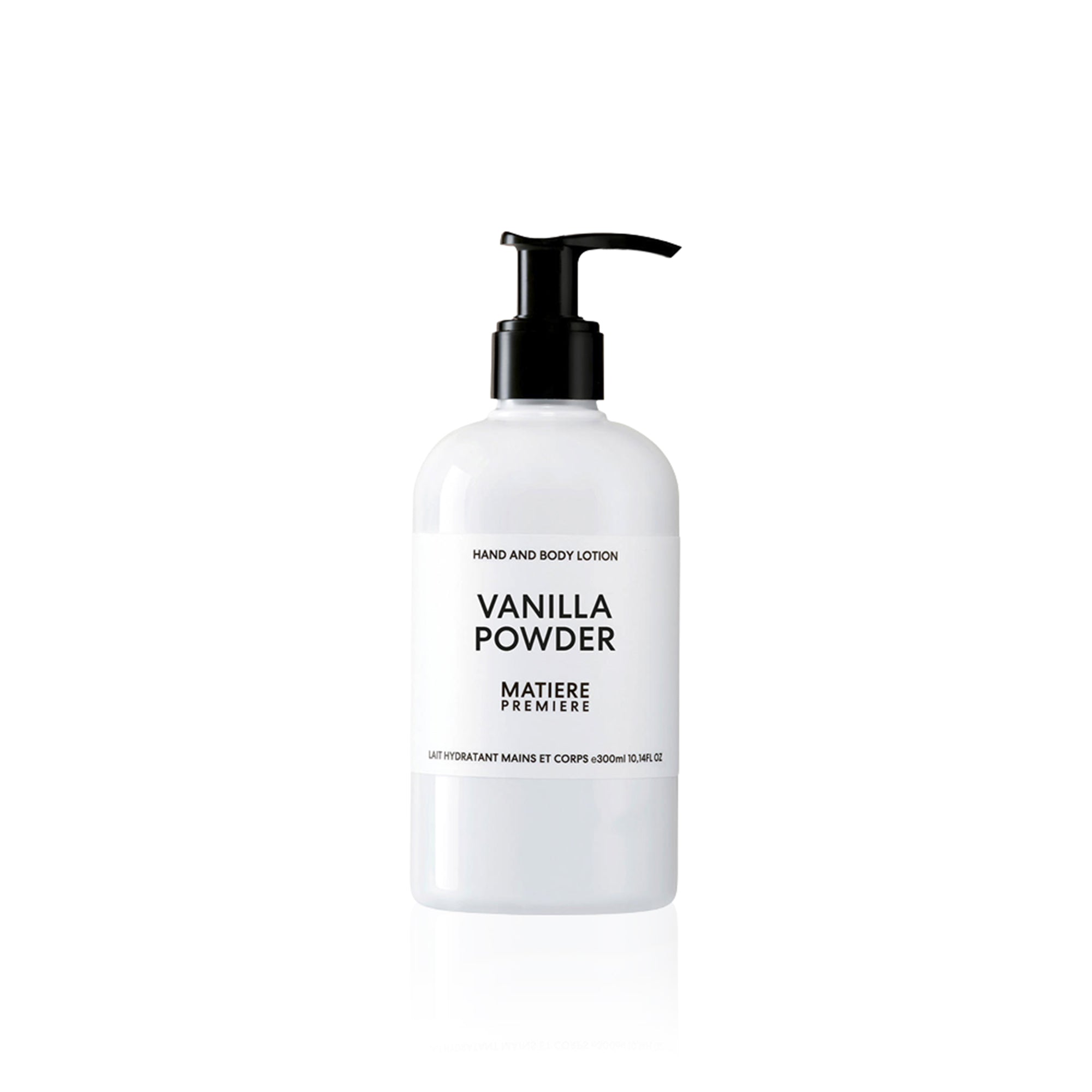 Flakon des Nischenparfums Vanilla Powder Hand and Body Lotion von MATIERE PREMIERE